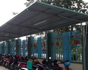 mái che bãi gủi xe