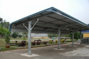 mái che bãi gủi xe