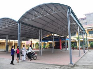 mái che bãi gủi xe